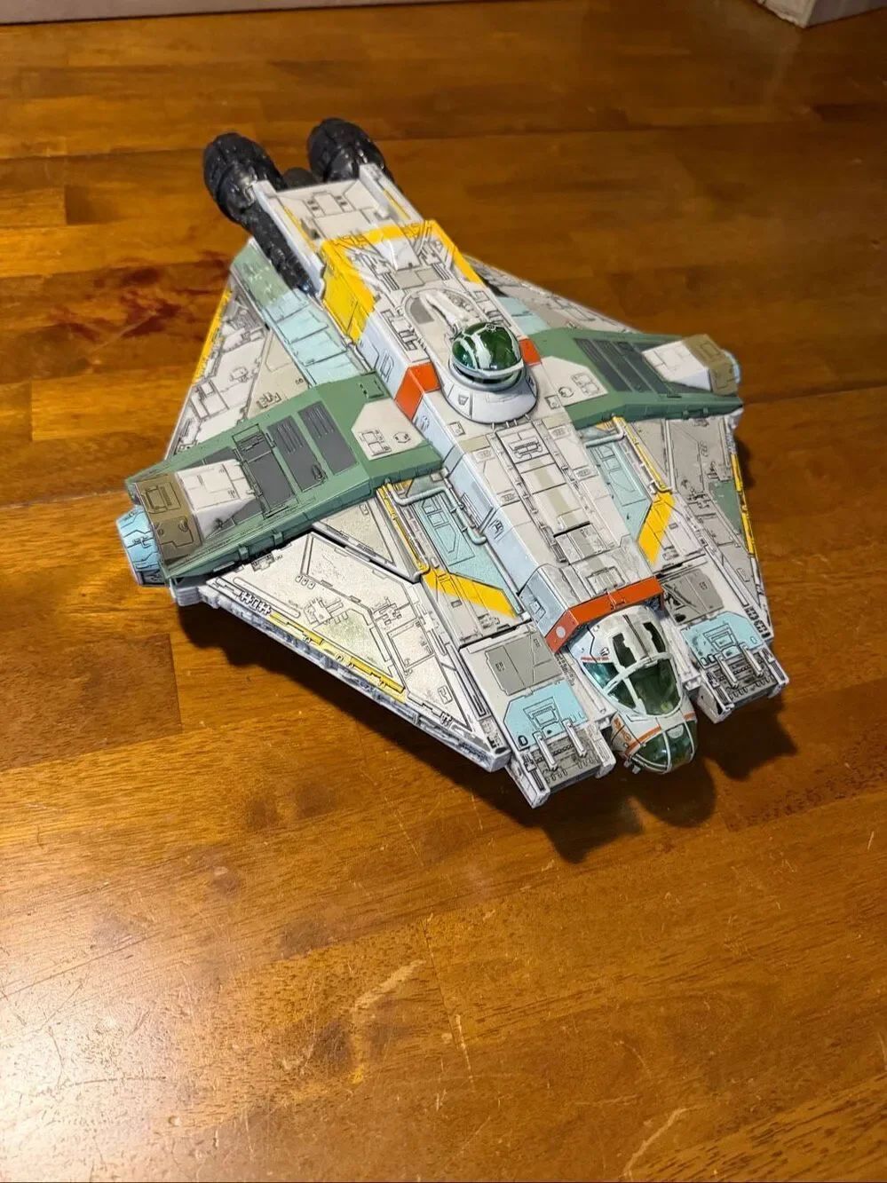 Star Wars Micro Galaxy Squadron Ghost 15-inch Vehicle From Jazwares Lights Sound